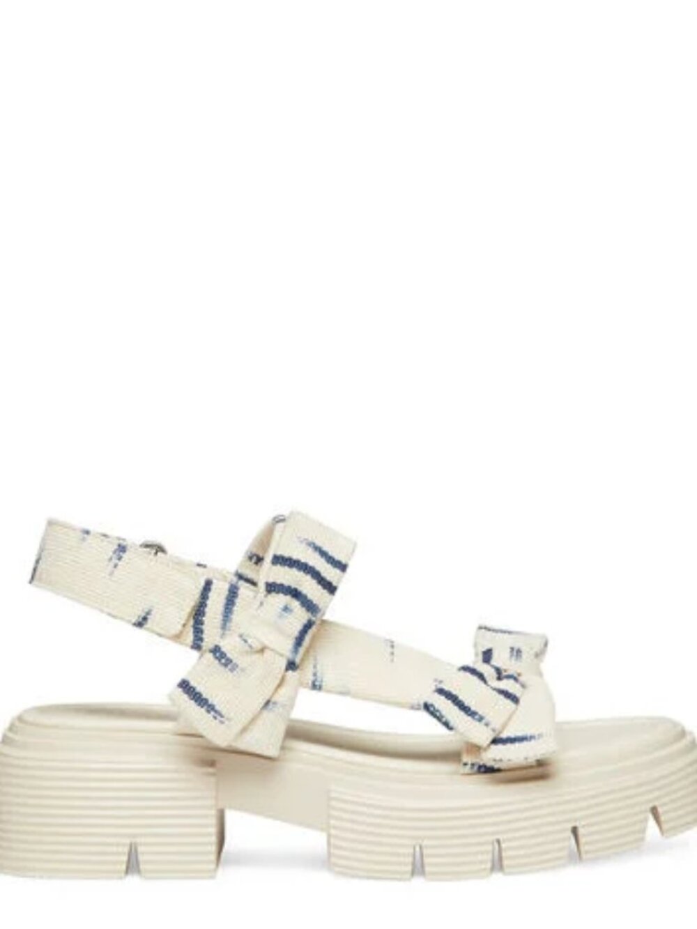 Stuart Weitzman  Sofia Nolita Printed Dual Bow Slingback-Neutral Indigo Sz: 11